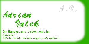 adrian valek business card